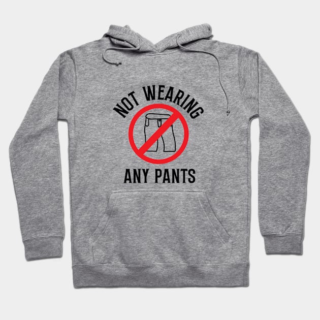 Not Wearing any Pants Hoodie by Perpetual Brunch